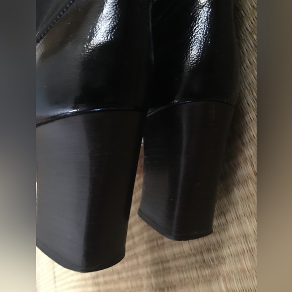 MARNI Made In Italy Designer Patent Leather Knee Boots In Black Size 41 (US11) - Picture 4 of 14